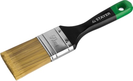 STAYER “KANEKARON-EURO”. Кисть плоская, искусственная щетина, деревянная ручка, 50мм 0106-050 купить в Нефтеюганске
