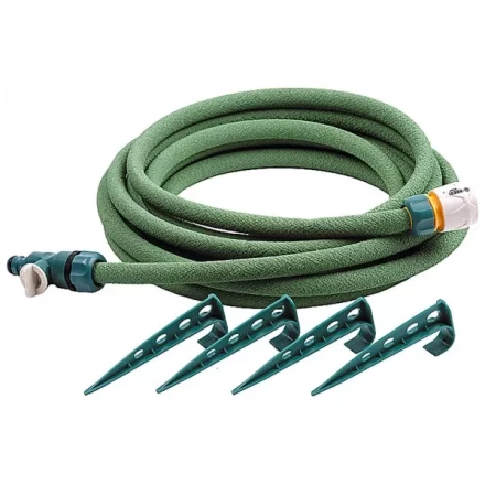 Шланг RACO сочащийся, в комплекте с коннекторами и колышками, 1/2&quot;x7,5м 4270-55925 купить в Нефтеюганске