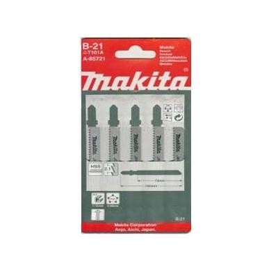 Пилки ( 5 шт.) В-21 HCS, 100х2,1 мм, рез-10 мм, точн.пропил. Makita А-85721 купить в Нефтеюганске