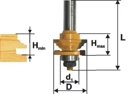 Фреза комбинированная рамочная ф41х24мм хв. 12мм 46527 купить в Нефтеюганске