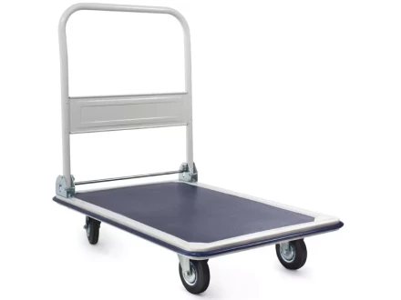 Тележка платформенная 300 кг TOR PH300 (820х575) со складной ручкой (резиновые колеса 125 мм) 130031 купить в Нефтеюганске