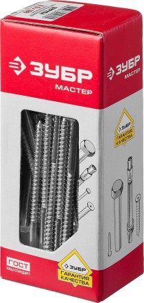 Шурупы ЗУБР &quot;МАСТЕР&quot; с шестигранной головкой, оцинкованные, 6x100мм, 50шт 4-300451-06-100 купить в Нефтеюганске