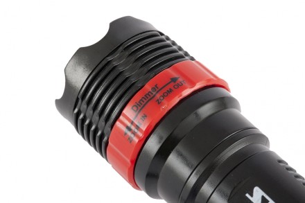 Фонарь бытовой пластик 1W LED ремешок зум 3 режима 100% - 50% - стробоскоп 3хААА Stern 90570 купить в Нефтеюганске