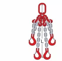 Строп цепной четырехветвевой 4СЦ 4 т L=1.8 м 8 кл с укоротителями купить в Нефтеюганске
