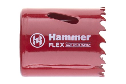 Коронка биметаллическая HAMMER Ф38х38мм 5/8&quot; BiMETALL (224-008) купить в Нефтеюганске
