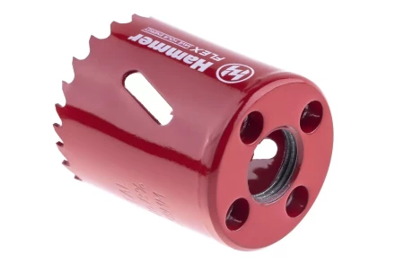 Коронка биметаллическая HAMMER Ф38х38мм 5/8&quot; BiMETALL (224-008) купить в Нефтеюганске