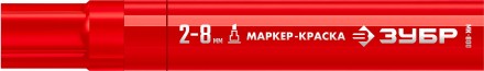 ЗУБР МК-800 красный, 2-8 мм клиновидный маркер-краска (06327-3) купить в Нефтеюганске