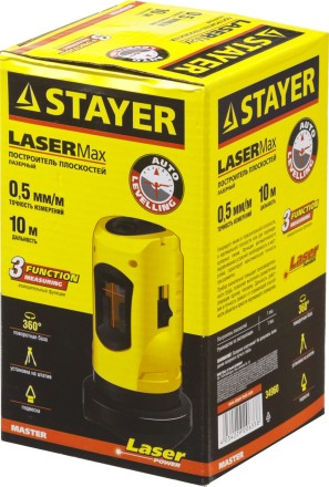Нивелир лазерный линейный SLL-1, STAYER 34960, дальность 10м, точн. +/-0,5 мм/м 34960 купить в Нефтеюганске
