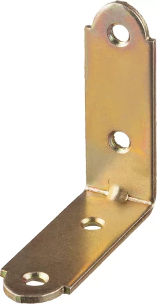 ЗУБР УМ-2.0, 40 x 40 x 17 x 2 мм, желтый цинк, узкий мебельный уголок (31031-40) купить в Нефтеюганске