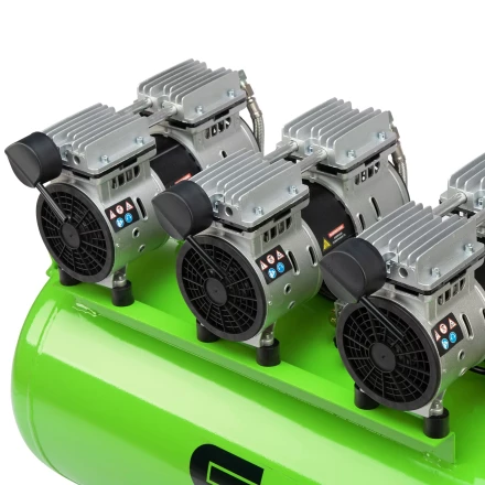 Компрессор безмаслянный малошумный Сибртех МБ 2250/100, 2250 Вт, 100л, 400 л/мин купить в Нефтеюганске