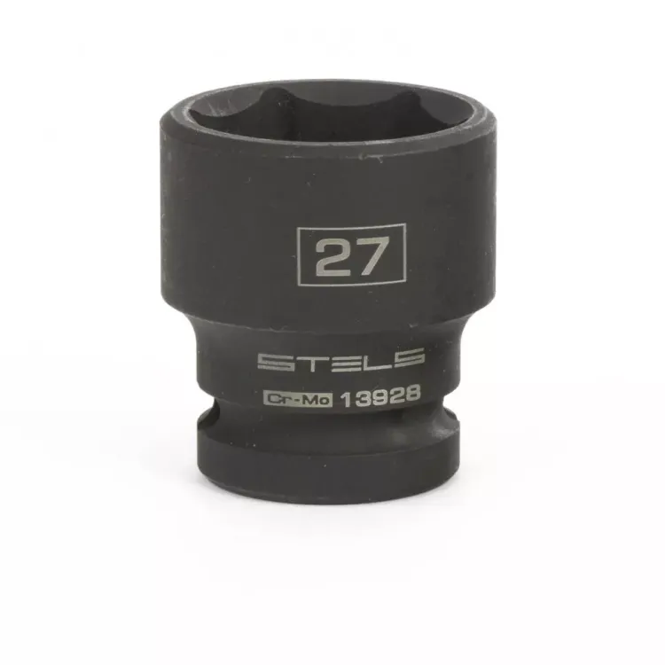 Головка ударная шестигранная 27 мм 1/2" CrMo  Stels 13928 купить в Нефтеюганске