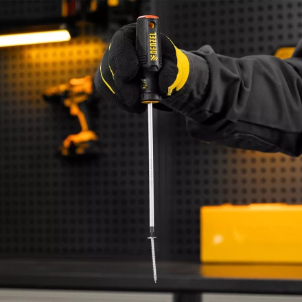 Отвертка, PH1х150 мм, S2, 3к рукоятка Denzel 121767 купить в Нефтеюганске