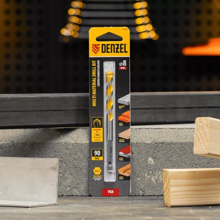 Сверло универсальное, Multi cut, 8 мм Denzel 706008 купить в Нефтеюганске