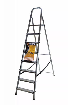 Стремянка алюминиевая СА 1х8 Вихрь купить в Нефтеюганске