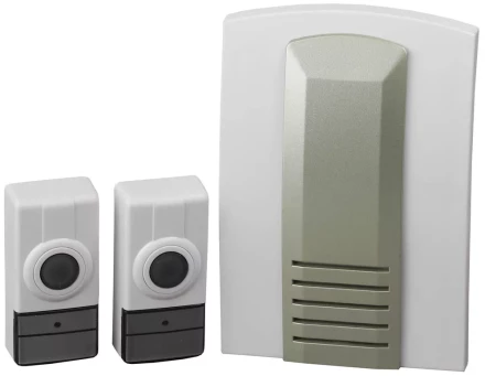 Звонок СВЕТОЗАР "ВОЛНА" радиочастотный беспроводной, 16 мелодий, 2 кнопки, 4,5В SV-58066-2 купить в Нефтеюганске