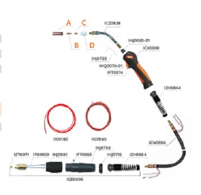 Горелка TECH MS 26 290А 5м ICT2895 Сварог купить в Нефтеюганске