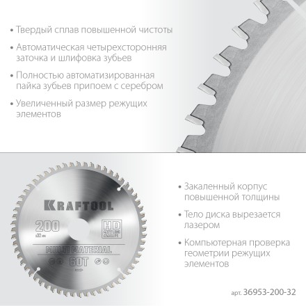 Диск пильный Multi Material, повышенный ресурс 36953-200-32 купить в Нефтеюганске