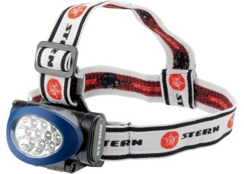 Фонарь наголовный, светодиодный. 3 режима, 10Led, 3хААА, Stern 90562 купить в Нефтеюганске