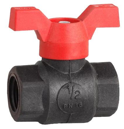 Краны шаровые пластиковые ВВ бабочка серия ЭКСПЕРТ купить в Нефтеюганске