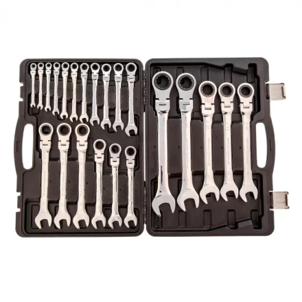 Набор ключей комбинированных Matrix трещоточных шарнирных 22 шт 14800 купить в Нефтеюганске