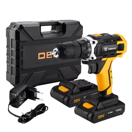 Дрель аккумуляторная DEKO DKCD20FU-Li SET3, 063-4172 купить в Нефтеюганске