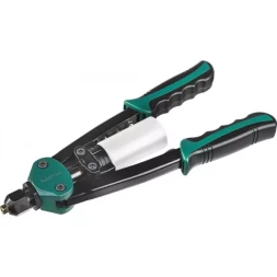 Заклепочник двуручный силовой компактный, KRAFTOOL "MaxKraft-64" 31160, для заклёпок d=3,2-6,4 мм из Al, стали, нерж стали, усил литой корпус 31160