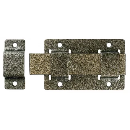 Задвижка накладная&quot;ЗД-02&quot;для дверей усилен, порошковое покрытие, цвет бронза, плоский засов 30х135х7мм, 75х115мм 37778-2 купить в Нефтеюганске