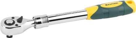 Трещотка для торцовых головок KRAFTOOL &quot;PRO&quot;, телескопическая, Сr-V сталь, 72 зубца, 1/2&quot; 27798-1/2 купить в Нефтеюганске