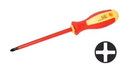Отвертка диэл.крестовая PH№2х150мм,1000В,1/10/120 19698 купить в Нефтеюганске