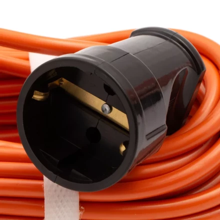 Удлинитель-шнур силовой 10 м, 6А, тип УХз6, ПВС, 1 розетка без заземления Сибртех 95811 купить в Нефтеюганске