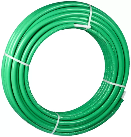 Труба металлопласт. ЗУБР "ШиреФит" с теплоиз., 26мм, толщ.стенки 3мм, мет. слоя 0,5мм, макс. давл. 10атм при 95°С, 25м 51457-26 купить в Нефтеюганске