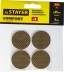 Накладки STAYER &quot;COMFORT&quot; на мебельные ножки, самоклеящиеся, ЭВА, коричневые, круглые - диаметр 35 мм, 4 шт 40914-35 купить в Нефтеюганске