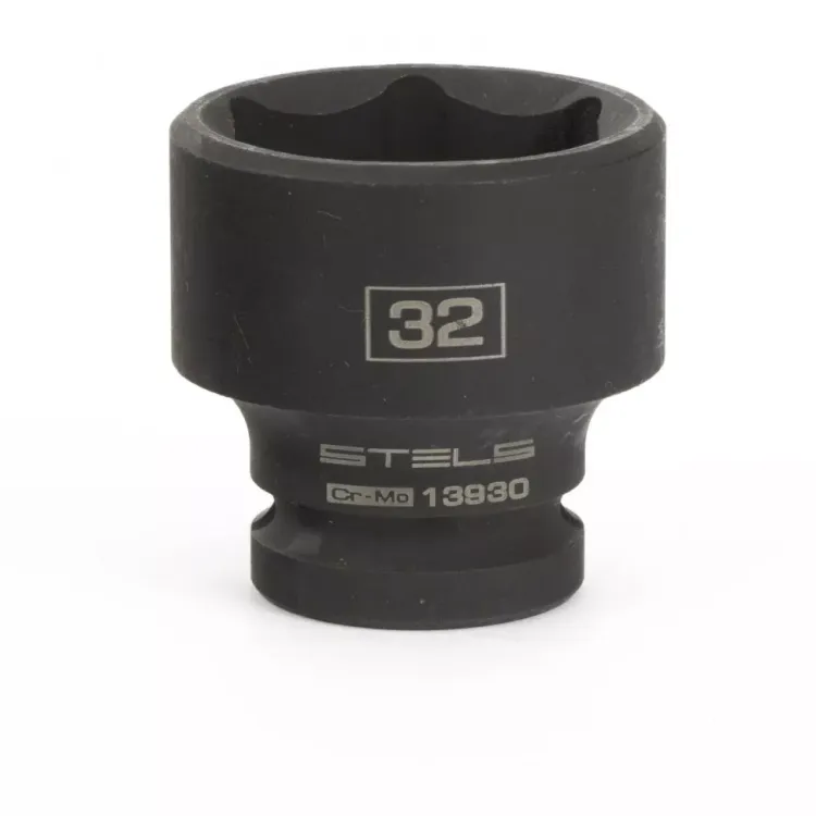 Головка ударная шестигранная 32 мм 1/2" CrMo  Stels 13930 купить в Нефтеюганске