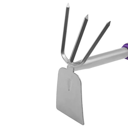 Мотыжка комбинированная 3-зубая Palisad, 85 х 190 х 275 мм, стальная, обрез. рукоятка, 630088 купить в Нефтеюганске