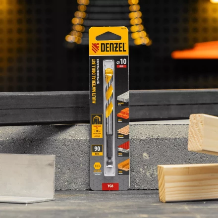 Сверло универсальное, Multi cut, 10 мм Denzel 706009 купить в Нефтеюганске