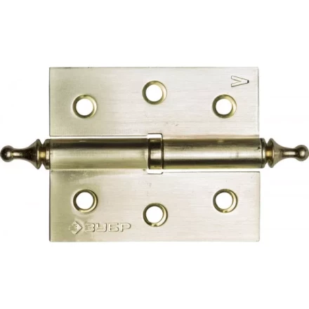 Петля универсальная ЗУБР &quot;ЭКСПЕРТ&quot;, 2 подшипника, цвет хром (CP), с крепежом, 125х75х2,5мм, 2 шт 37601-125-2 купить в Нефтеюганске