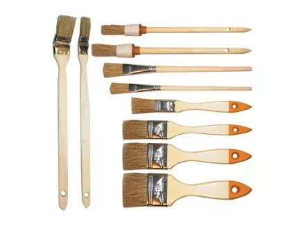 Набор кистей 10 шт.(плос.1/2&quot;-1/5&quot; круг. №2 4 радиат. 1&quot;,1,5&quot; для масл краски №2 6)  SPARTA 841155 купить в Нефтеюганске