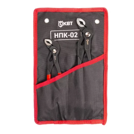Набор переставных клещей КВТ НПК-02 с кнопочной фиксацией (92053) купить в Нефтеюганске
