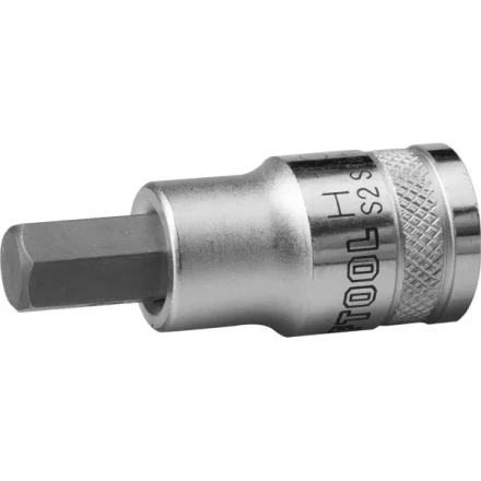 Торцовая бита-головка KRAFTOOL &quot;INDUSTRIE QUALITAT&quot;, материал S2, HEX, сатинированная, 1/2&quot;, H10 27908-10_z01 купить в Нефтеюганске
