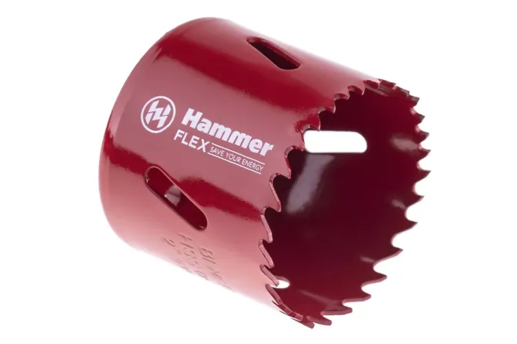 Коронка биметаллическая HAMMER Ф51х38мм 5/8" BiMETALL (224-010) купить в Нефтеюганске