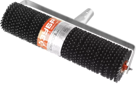 Валик игольчатый ЗУБР &quot;МАСТЕР&quot; по бетону на металлической рамке, под удлинитель, пластмассовые иглы 27мм, 105х400мм 03954-40 купить в Нефтеюганске