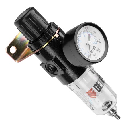 Фильтр-регулятор Denzel FR1500, 10 бар, 1500 л/мин, 1/4&quot;, 57459 купить в Нефтеюганске