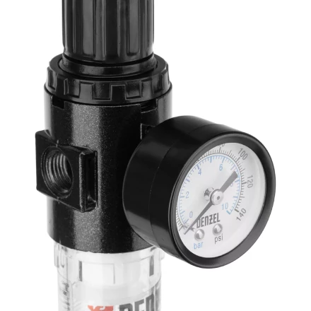 Фильтр-регулятор Denzel FR1500, 10 бар, 1500 л/мин, 1/4&quot;, 57459 купить в Нефтеюганске