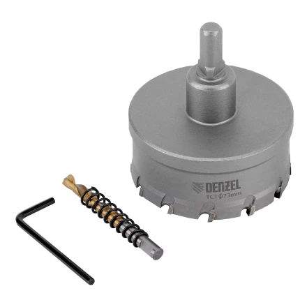 Коронка по металлу твердосплавная, 73 мм Denzel 724021 купить в Нефтеюганске