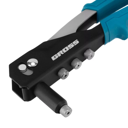 Заклепочник ручной Gross 40415, 260 мм, заклепки 2,4-3,2-4,0-4,8 мм купить в Нефтеюганске