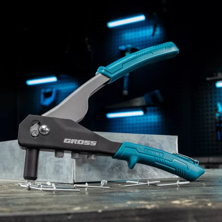 Заклепочник ручной Gross 40415, 260 мм, заклепки 2,4-3,2-4,0-4,8 мм купить в Нефтеюганске