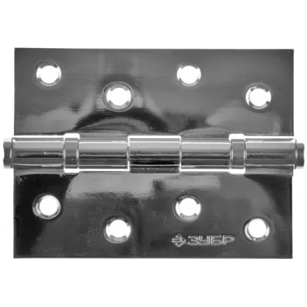 Петля универсальная ЗУБР &quot;ЭКСПЕРТ&quot;, 2 подшипника, цвет хром (CP), с крепежом, 100х75х2,5мм, 2 шт 37601-100-2 купить в Нефтеюганске