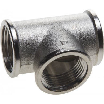 Тройник GENERAL FITTINGS никелированная латунь, г/г/г, 1&quot; 51052-1 купить в Нефтеюганске