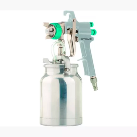Пневматический краскопульт AS 702 НP профессиональный, всасывающего типа, сопло 1,8 мм и 2,0 мм Stels 57364 купить в Нефтеюганске