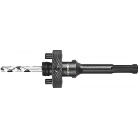 Державка STAYER &quot;PROFESSIONAL&quot; с пружинным фиксатором для коронок 32-200мм, быстросъёмная, хвостовиком SDS+ 29552 купить в Нефтеюганске